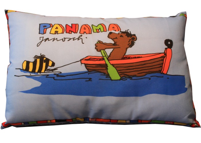 Kissen Panama Flugzeug/ Boot, doppelseitig bedruckt ca. 28 x 40 cm Nr. 3139