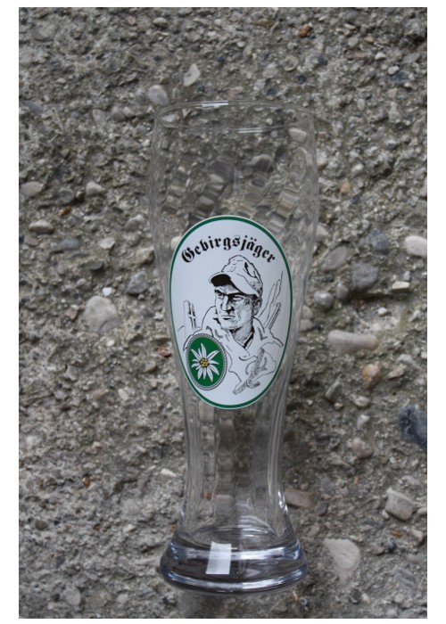 Gebirgsjäger Weizenbier Glas Optisch 0,5 l Art. N. 3506