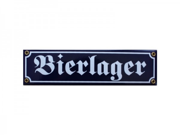 Bierlager Emaille Schild Nr. 2983